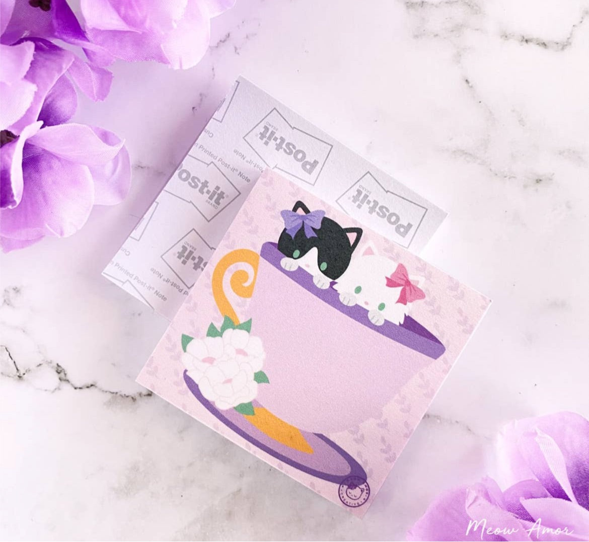 Tea Party Cats Sticky Notes