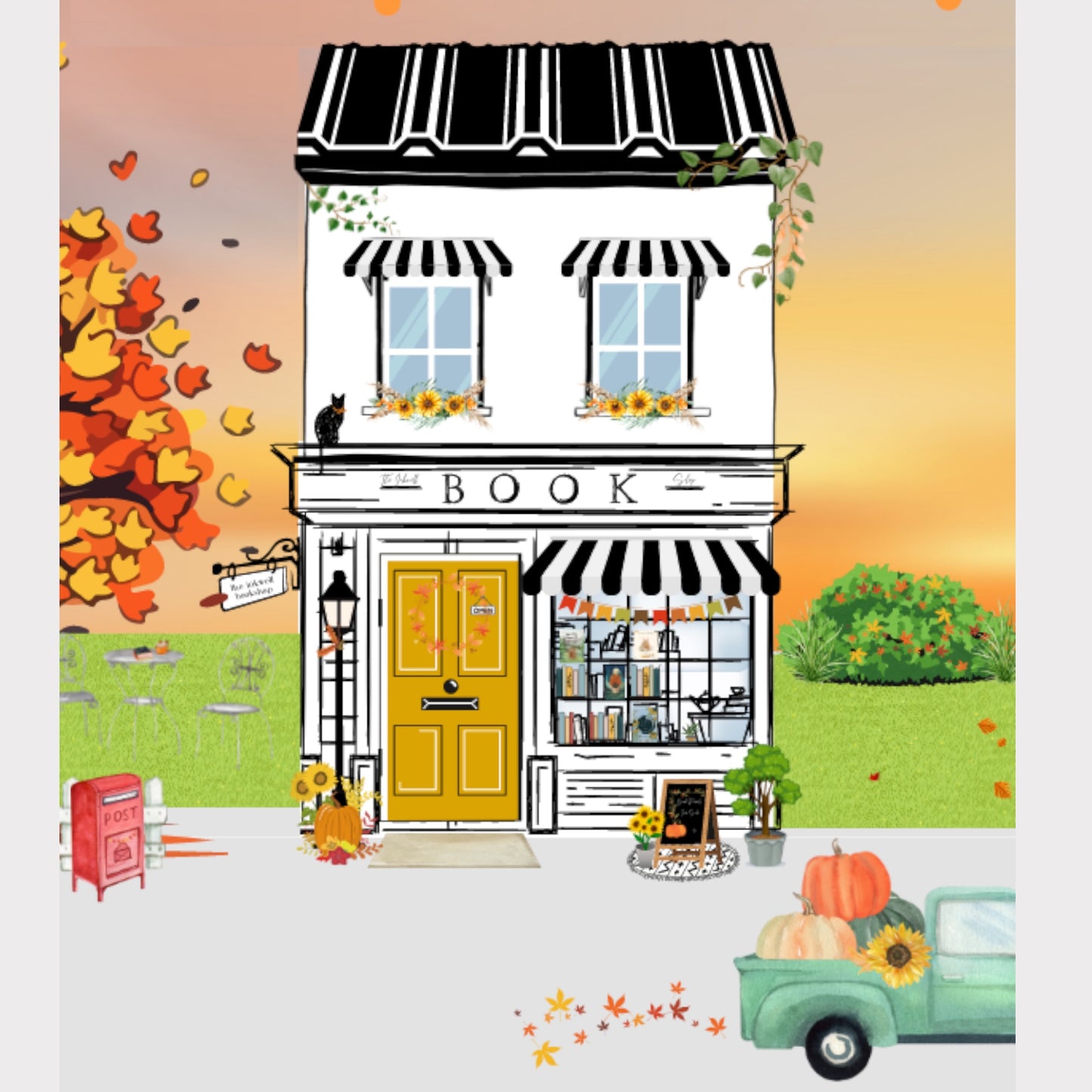 Fall in Love: Bookshop Bookmark