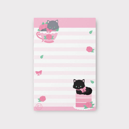 Fluffy Cats Tea Party Notepad