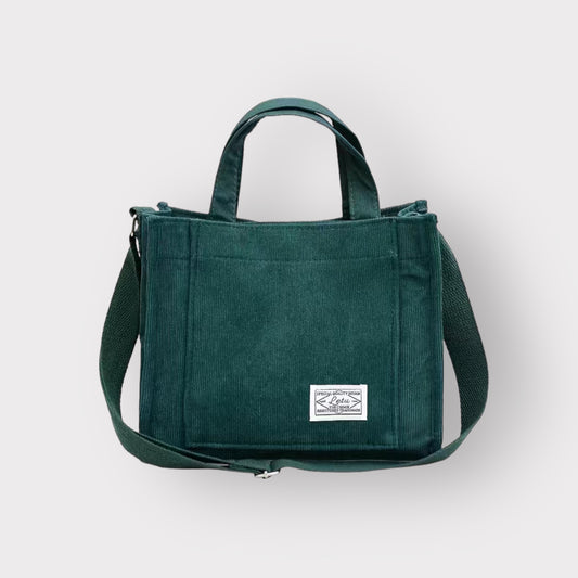 Corduroy Book Bag (Hunter)