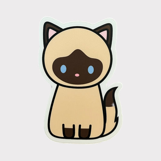 Siamese Cat Vinyl Sticker