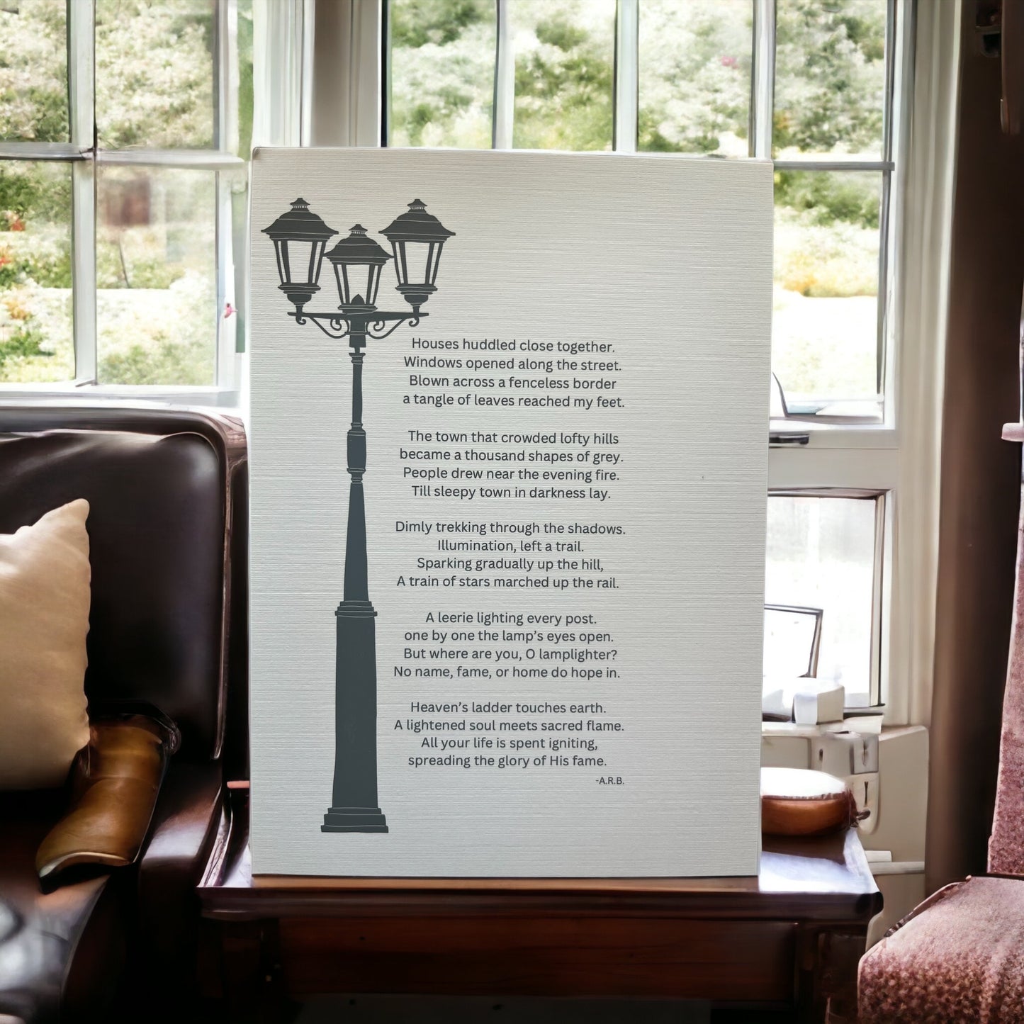 Poem Print: Lamplighter