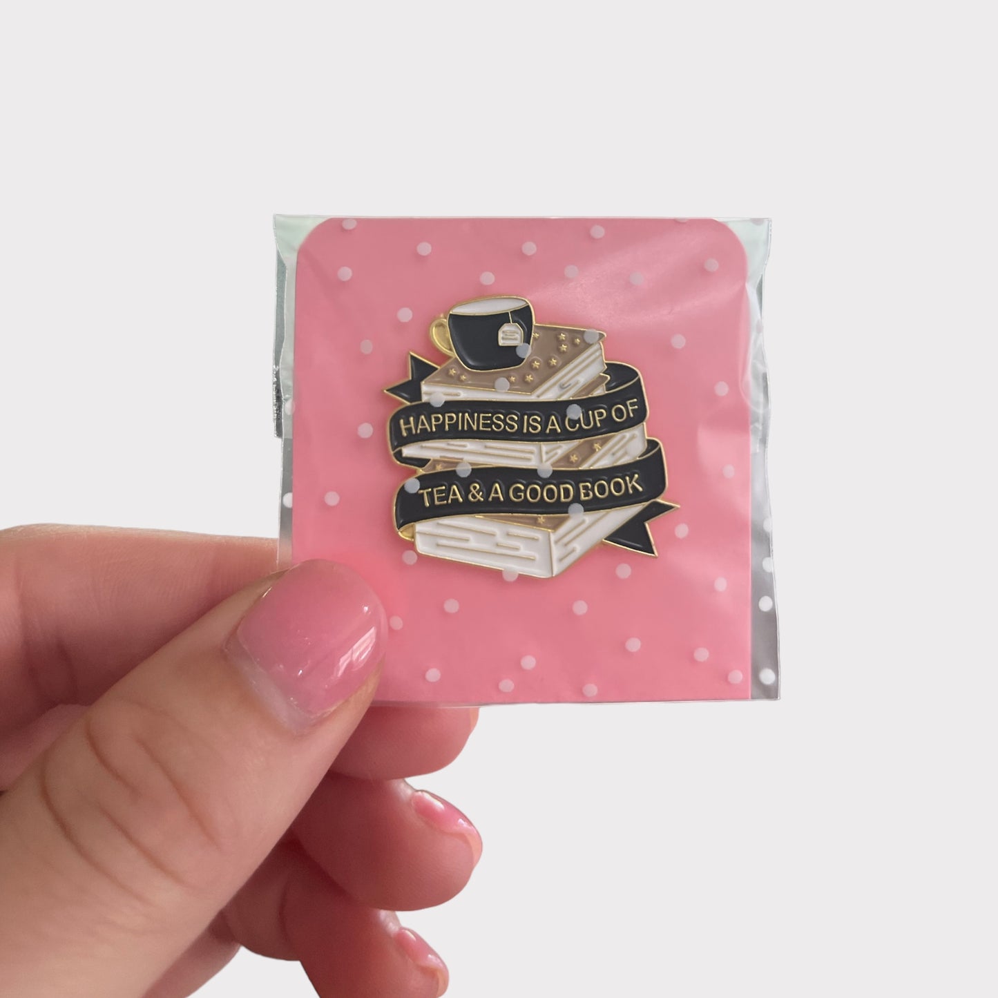 Tea & A Good Book Pin