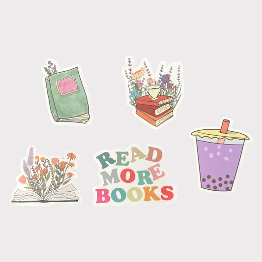 Books & Tea sticker packet