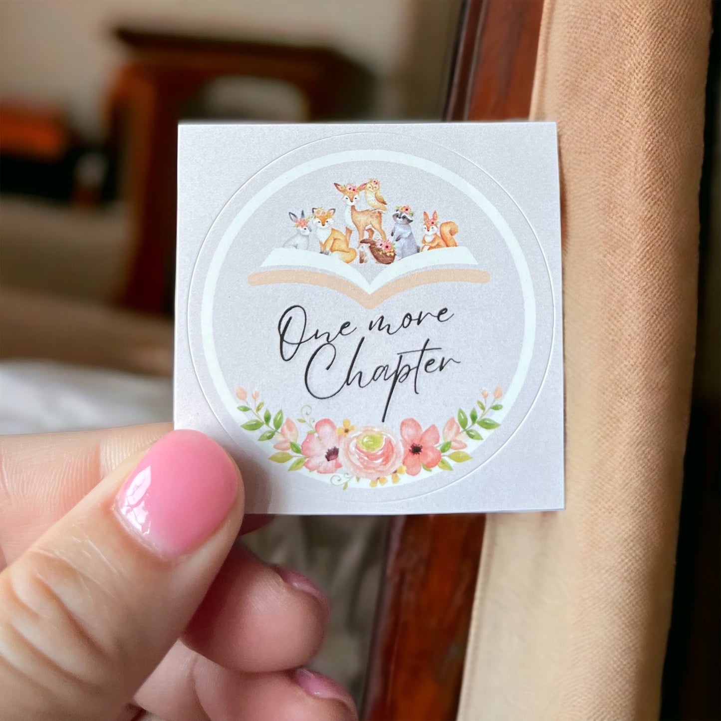 One More Chapter Woodland Creatures Sticker